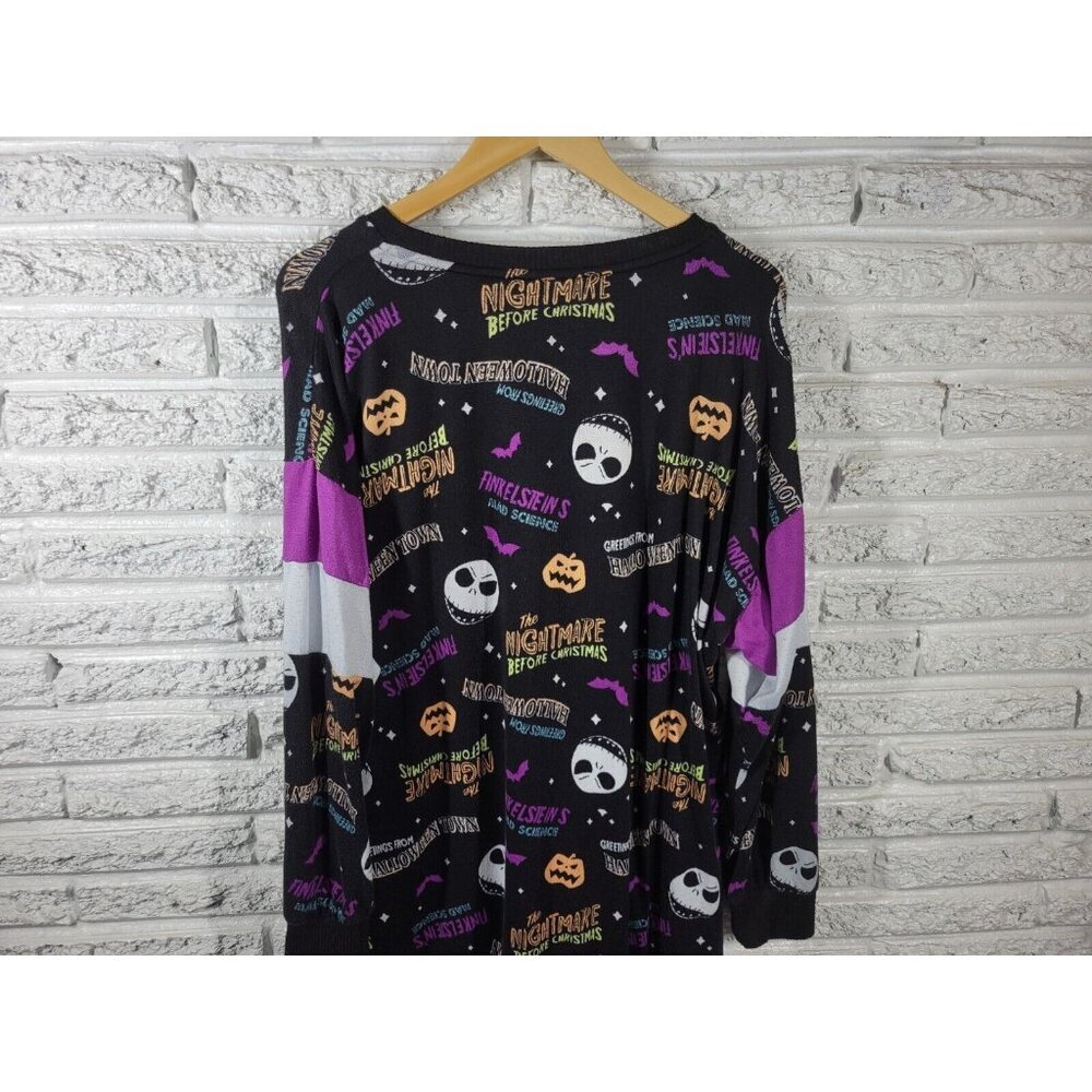 Disney Nightmare Before Christmas Jack Skellington Pajama Top XL 16-18 NOV241XE - Picture 6 of 10
